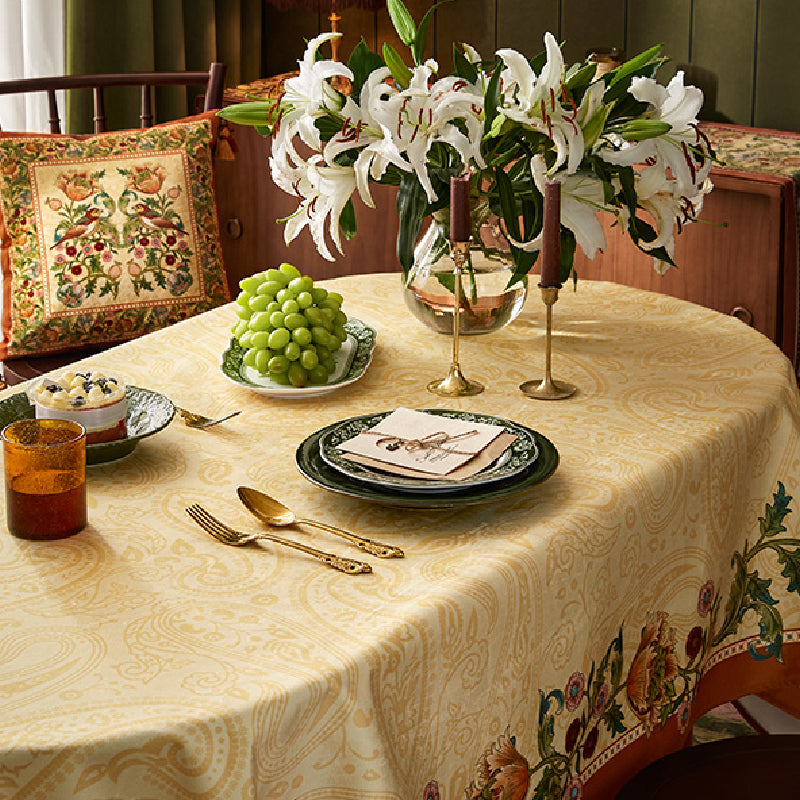 American retro elegant table cloth