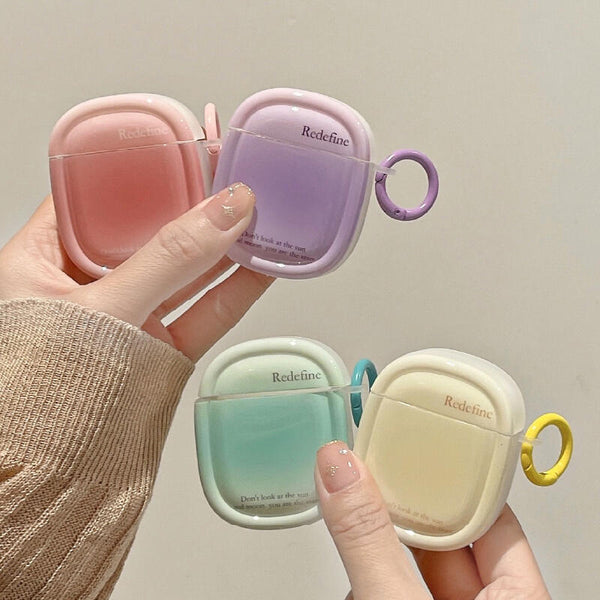 4color pastel  gradation Airpods case
