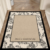 luxury wonderful flower door mat