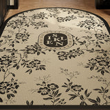 4design monotone floral door mat