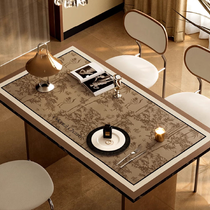 brown oriental charm table mat
