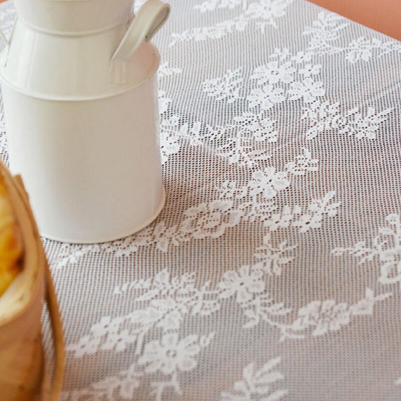 3design white summer lace table cloth