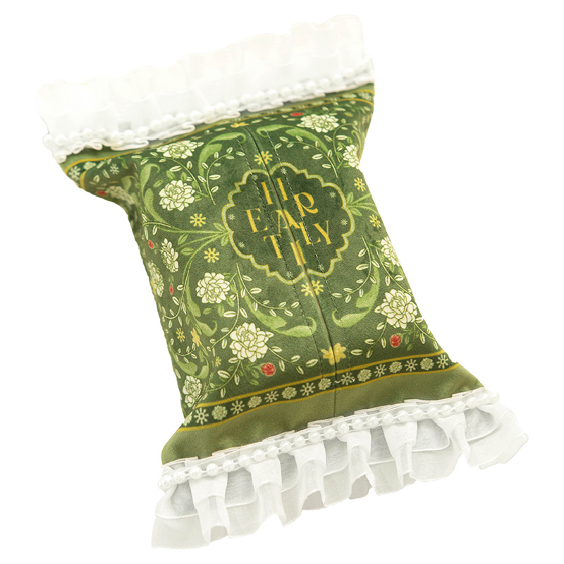 frill floral green tissue case