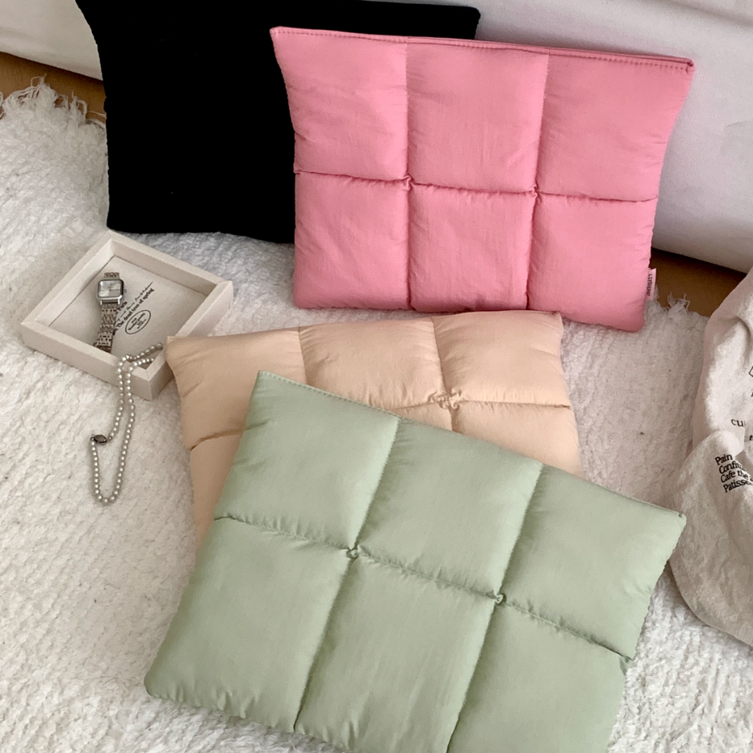 pastel pillow mac book bag (4color)