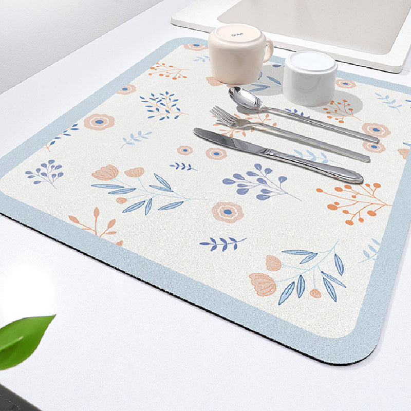 8design girly flower sink mat