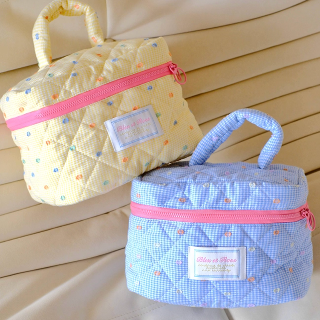 candy quilting bag travel pouch (2color)