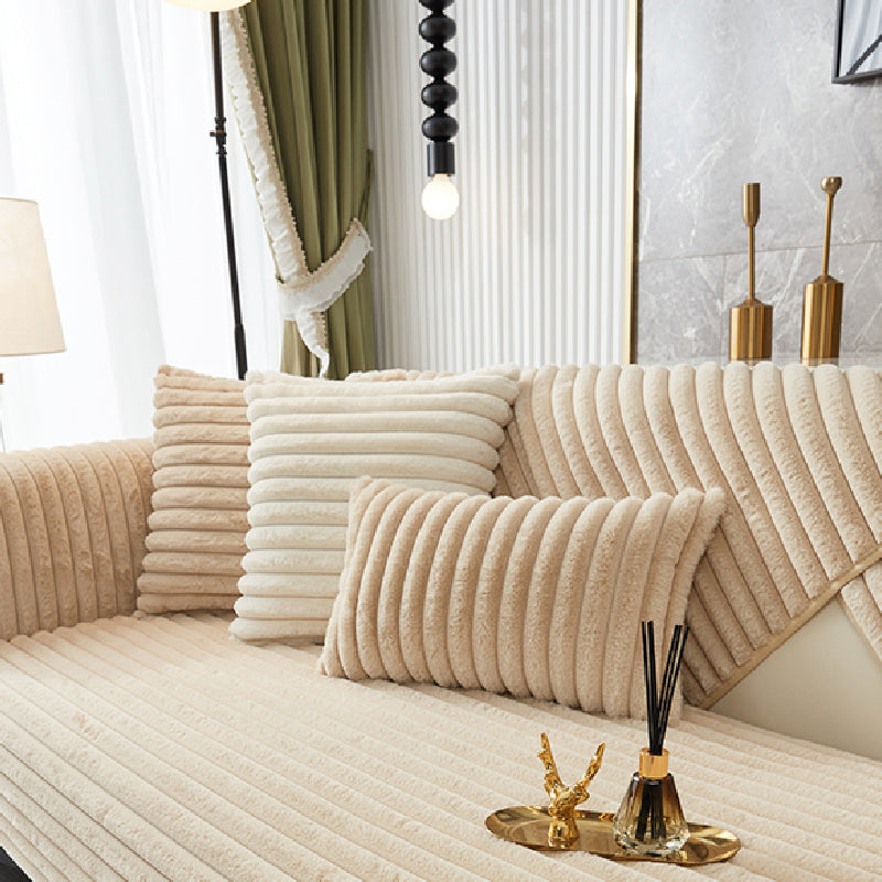 3color pastel simple stripe cushion