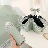 3type green flower uv parasol