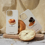 bagel latte natural iPhone case