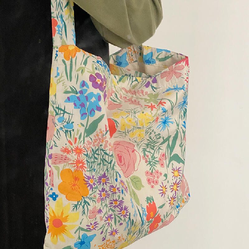 vivid floral shoulder bag
