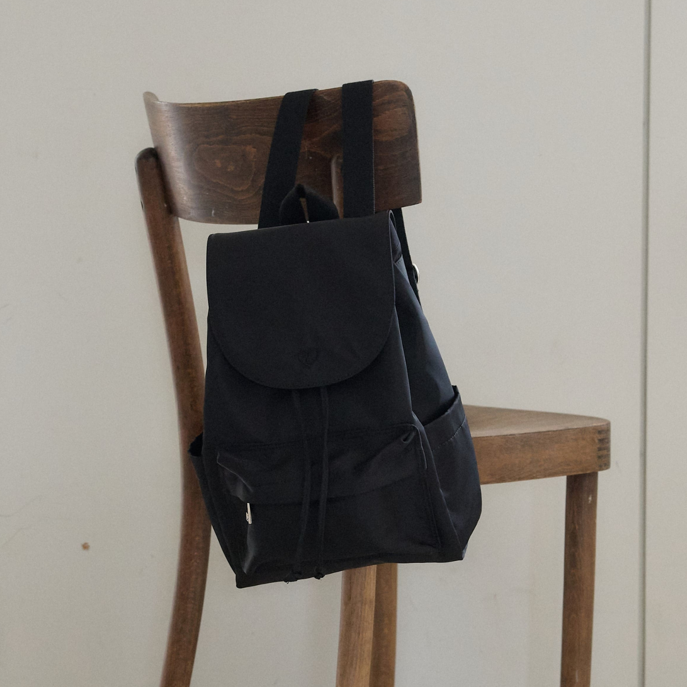 【cosette】nylon backpack (black string / pink string)