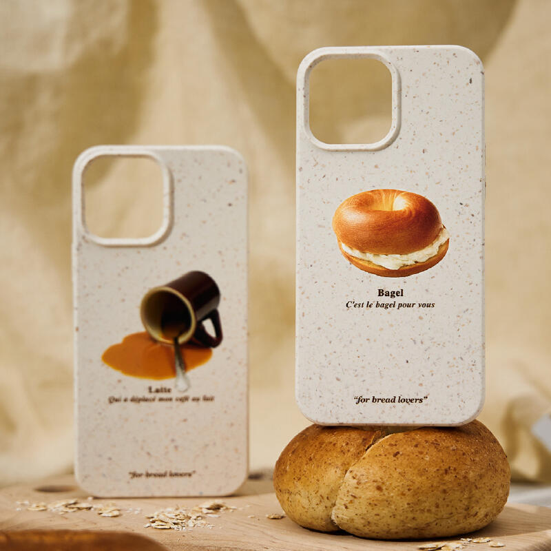 bagel latte natural iPhone case