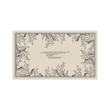 girly monochrome door mat