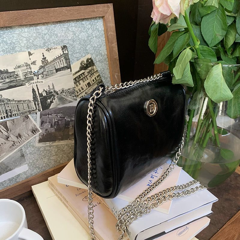 elegant compact shoulder bag