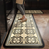 4design black morocco tile kitchen mat