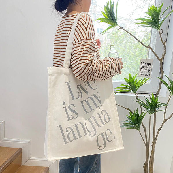 3design simple logo tote bag