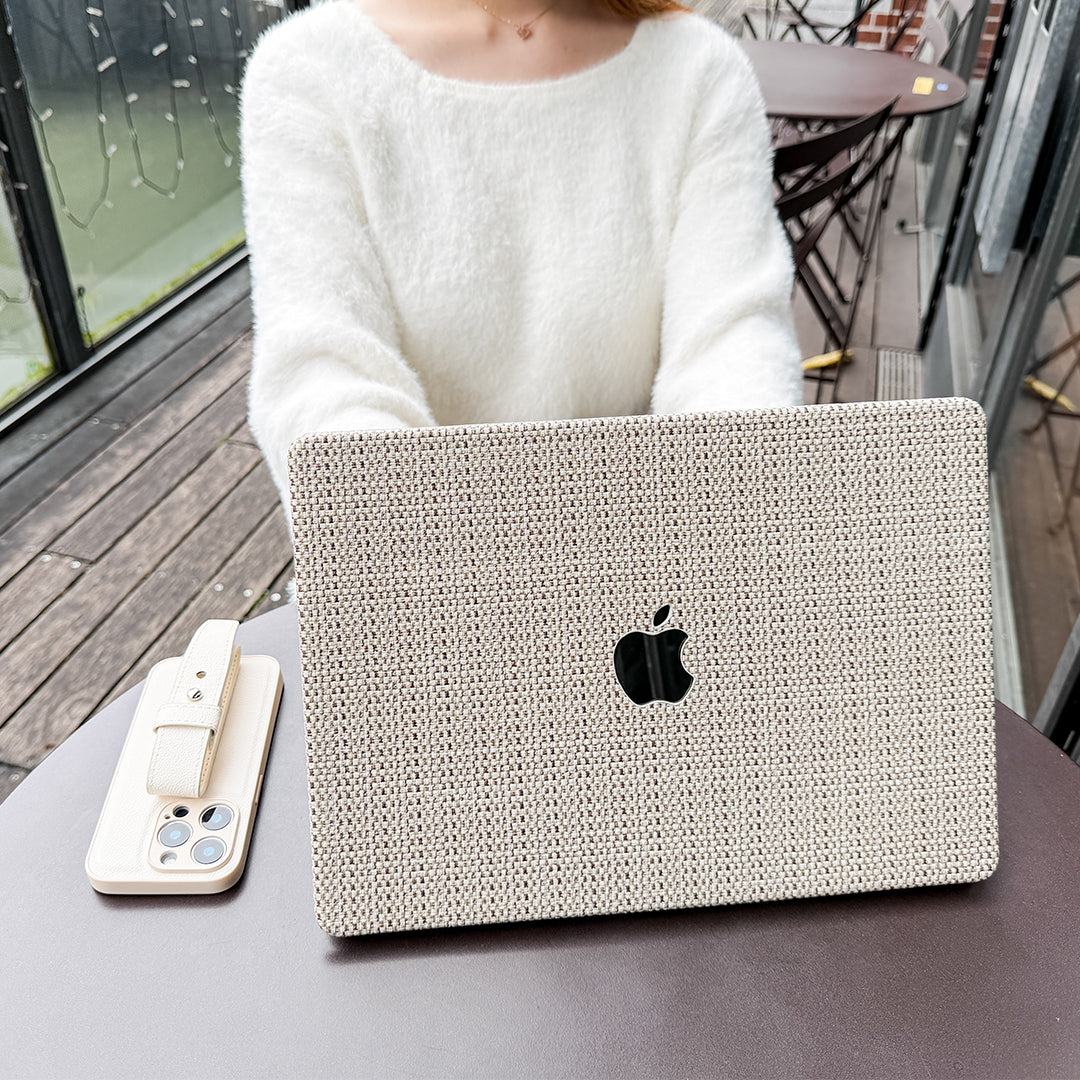 【即納】Natural Weave MacBook Case