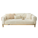 3color pastel simple stripe sofa mat