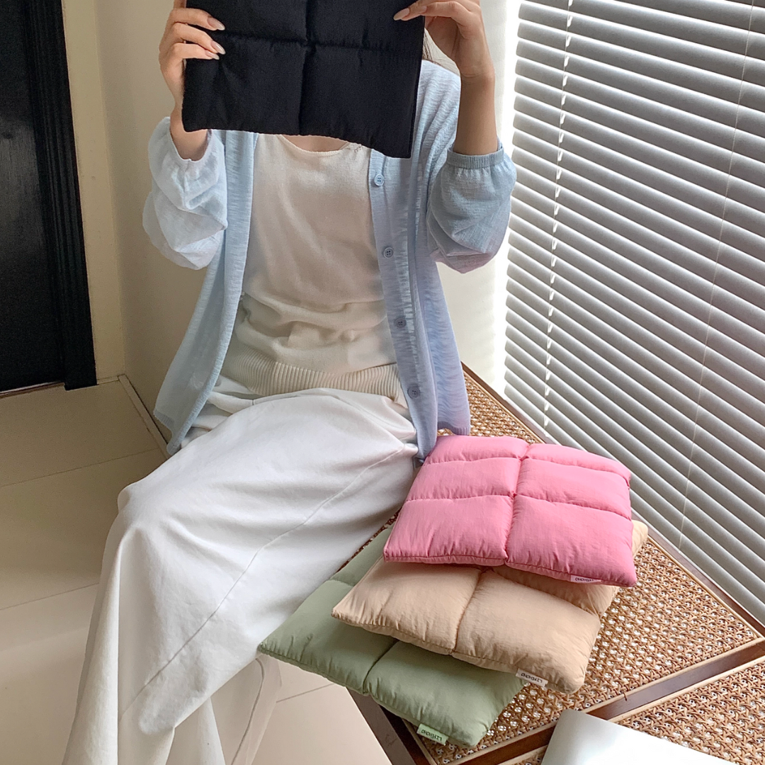pastel pillow mac book bag (4color)
