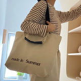 made in summer tote bag