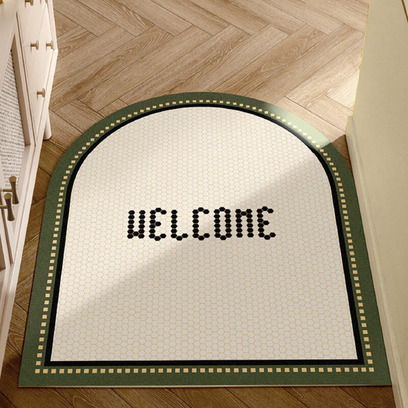 2color casual dot door mat