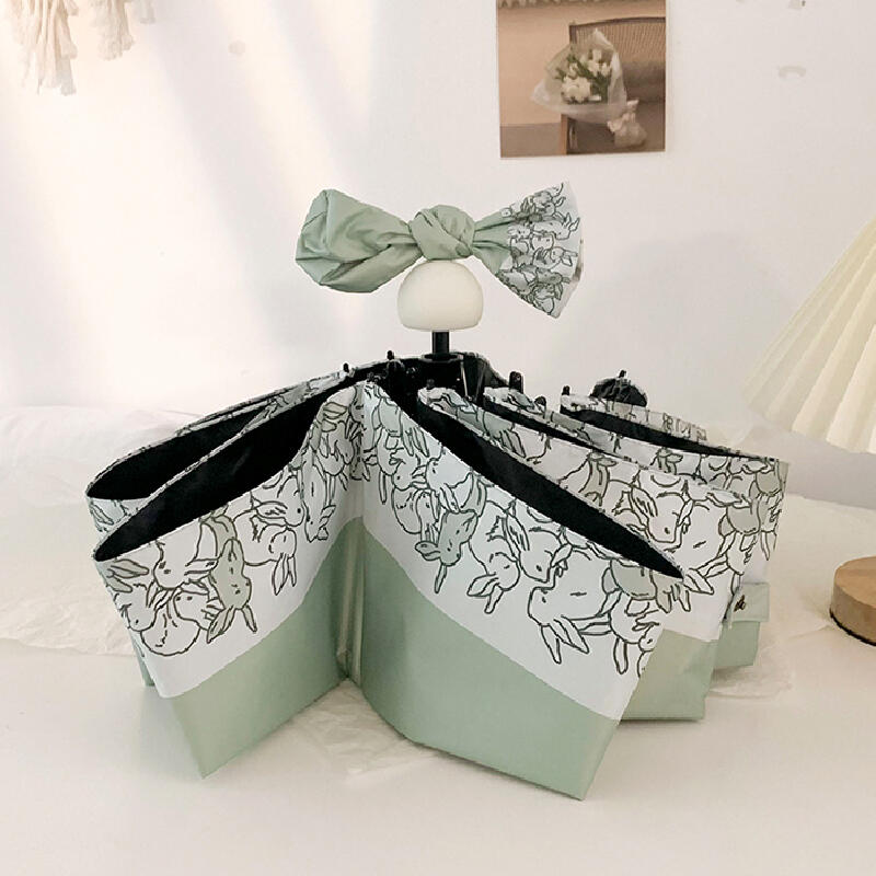 3type green flower uv parasol