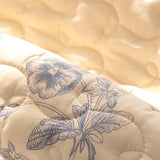 4design floral quilted cushion