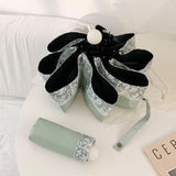 3type green flower uv parasol