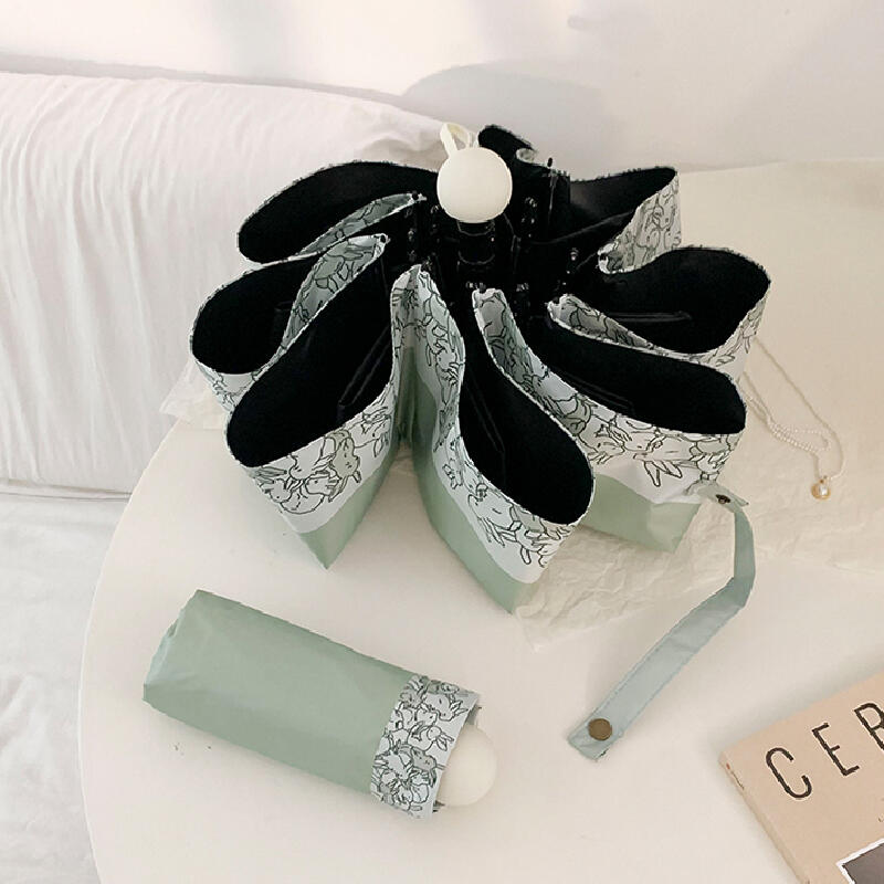 3type green flower uv parasol