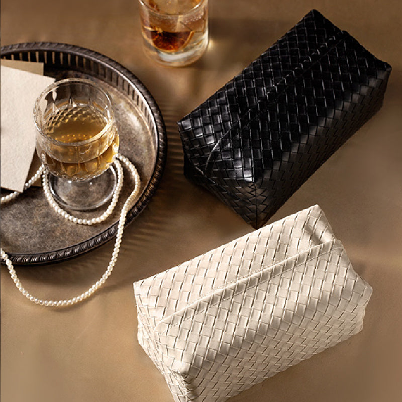 6color leather knitting tissue case