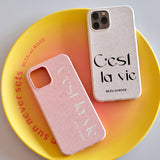 2color stone logo iPhone case