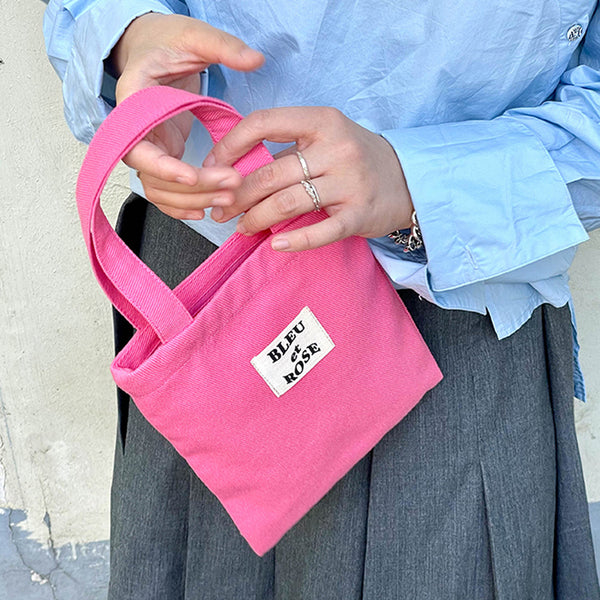 2design pink canvas mini bag