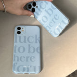 blue puzzle iPhone case