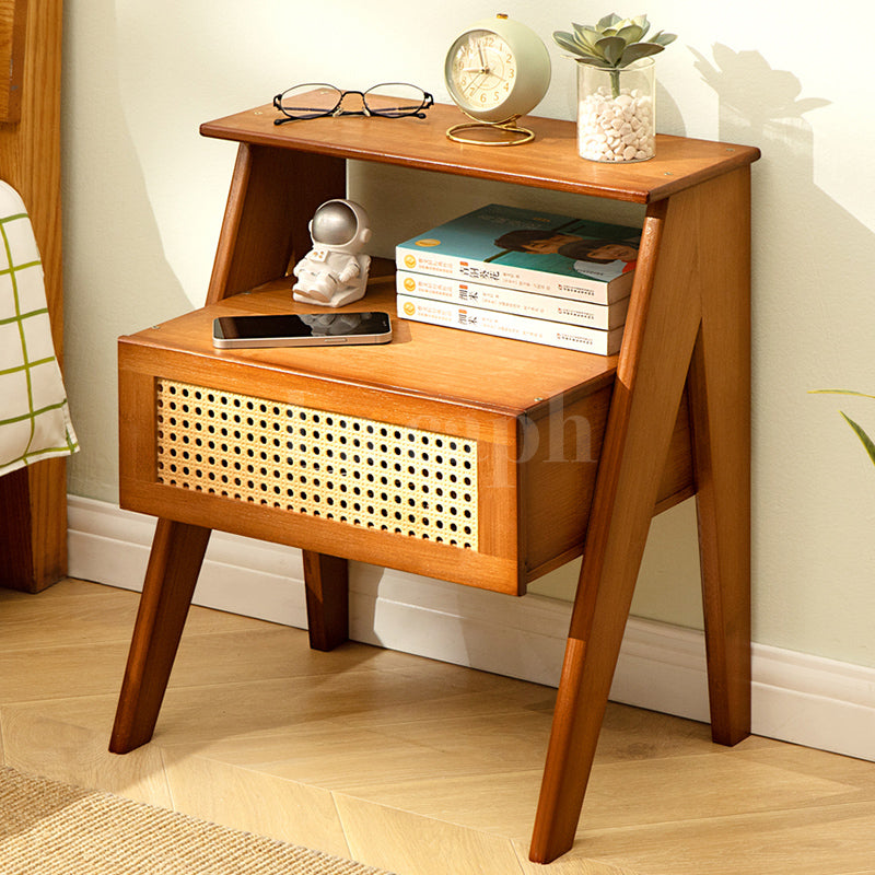 natural wood nightstand(3colors)