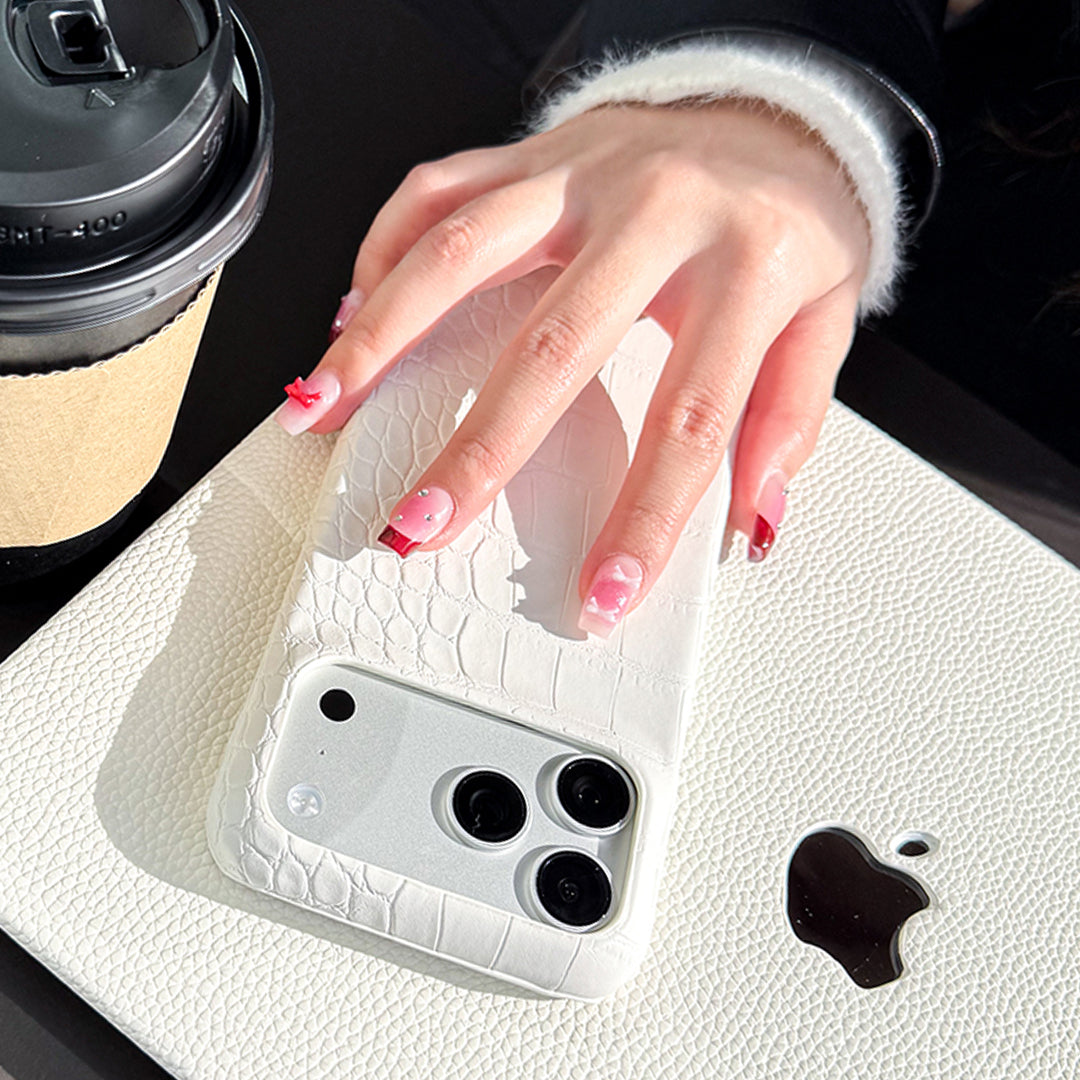 Elegant Croc Embossed  iphone Case