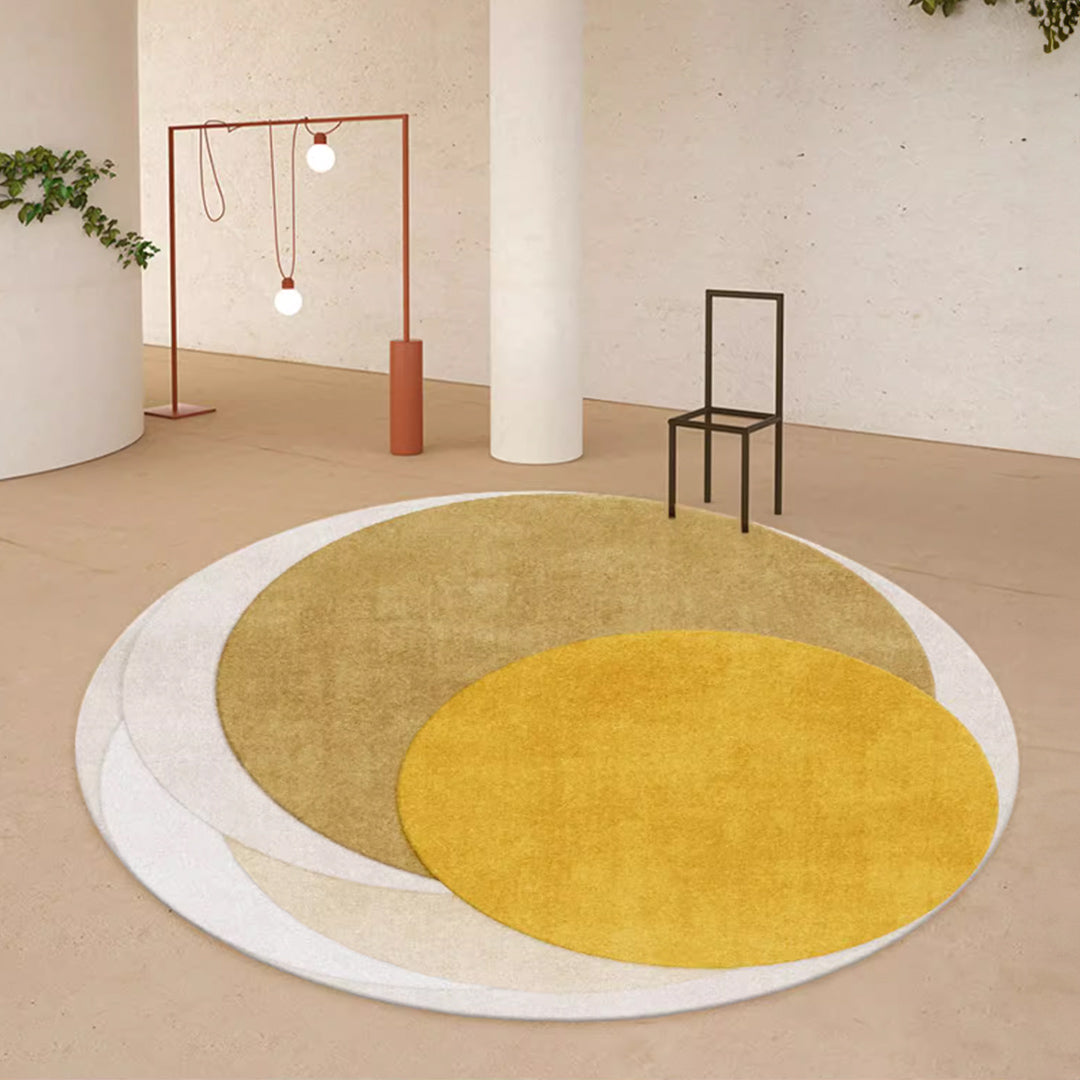 luxury mix color round mat(4colors)