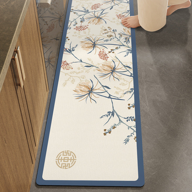8design blue color kitchen mat