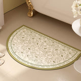 holiday green simple bath mat