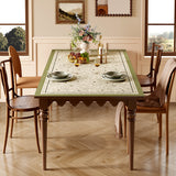 holiday green simple table mat