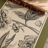 olive green flower round table mat