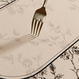 limpidity black flower sink mat
