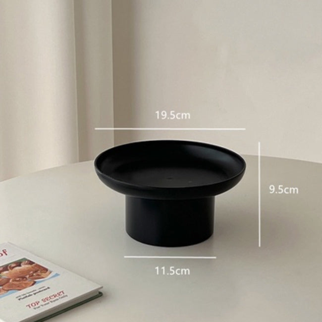 2color round tall tray