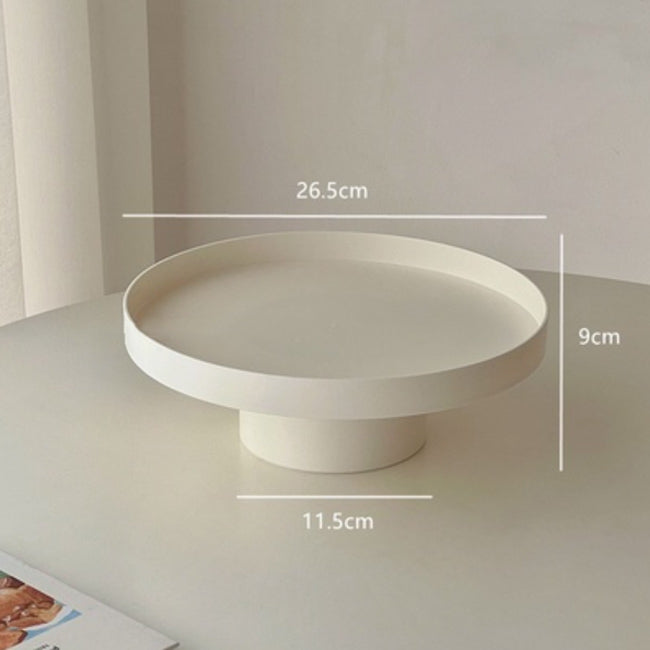 2color round tall tray