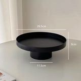 2color round tall tray