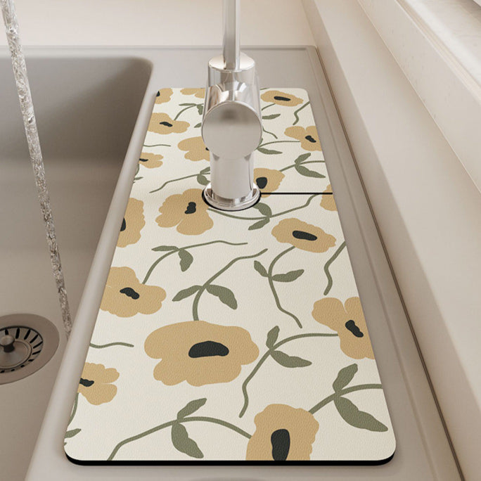 4design floral drainage mat