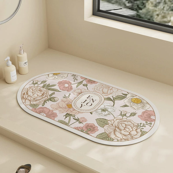 4design English garden bath mat