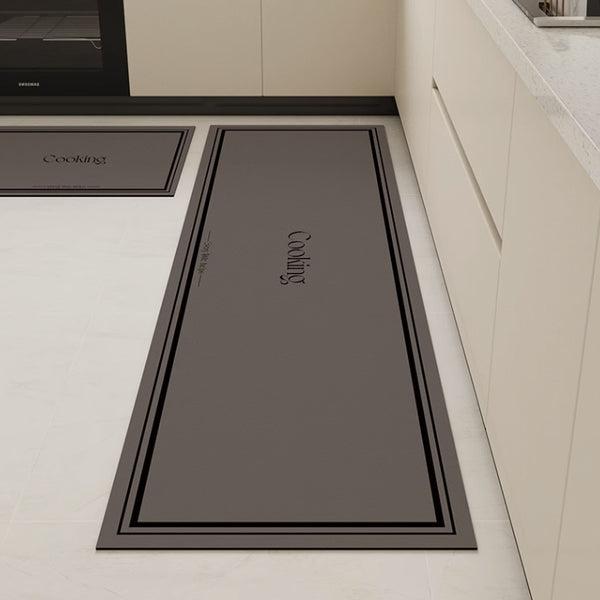 3color cooking logo kitchen mat