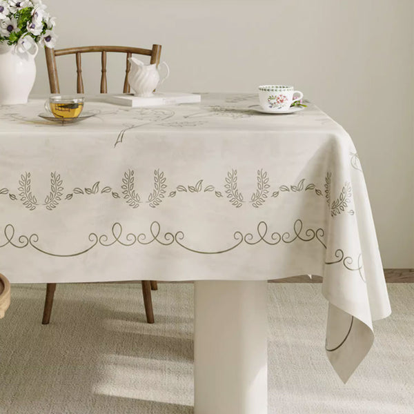 3color french flower table cloth