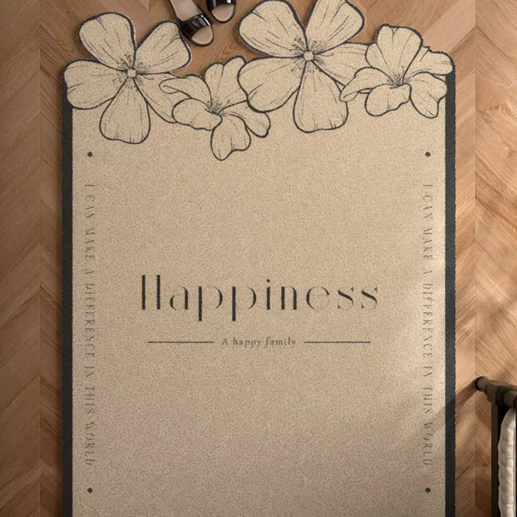 2design happiness flower door mat