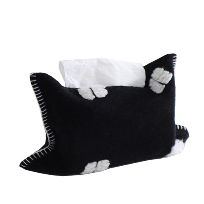 2color monotone wool tissue case